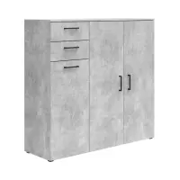 Chest of drawers MultiDo 120 cm with 3 doors and 2 drawers light atelier