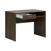 Escritorio Nepo Plus 100 cm con cajón y estante roble noble