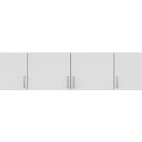 Надставка для шкафа Brando 181 см с 4 дверцами белый/дуб сонома