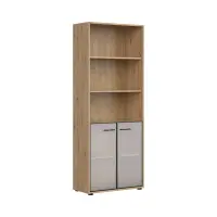 Стеллаж Space Office с 2 дверцами и 3 полками дуб артизан