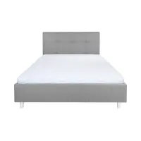 Ліжко м'яке Mala сіре 140x200