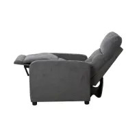 Sillón tradicional Monti con función relax gris oscuro