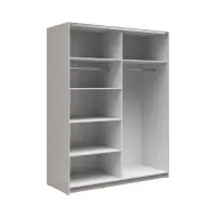 Szafa przesuwna Tetrix 153 cm z lustrem kaszmir