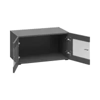 Vitrina System 64 con 2 puertas grafito