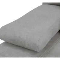 Sofá de tres plazas Street IV LUX 3DL convertible con contenedor gris