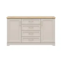 Комод Anga 154 см с 2 дверцами и 4 ящиками кашемир/дуб mauvella