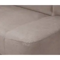 Sofá cama de tres plazas Lami con arcón beige