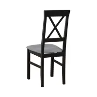 Стул мягкий Alla 3 черно-серый