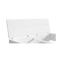 Cama Azteca Trio 160x200 blanco brillo