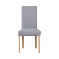 Silla tapizada Campel gris