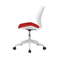 Silla giratoria Kili blanco - rojo