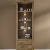 Вітрина Gent 68 см з дверцятами та 2 шухлядами дуб stirling