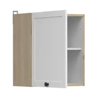 Szafka kuchenna górna Junona Line 50 cm z drzwiami lewostronnymi/prawostronnymi dąb bernstein/biały