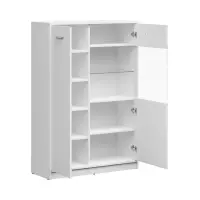 Vitrina Nepo Plus 90 cm con 2 puertas blanco