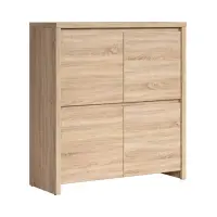 Armario Kaspian 105 cm de cuatro puertas roble sonoma