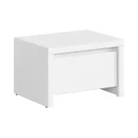 Mesita de noche Kaspian 51 cm con cajón blanca