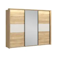 Декоративная планка для шкафа Glamour с LED (passe-partout) дуб маувелла