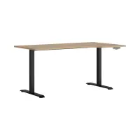 Escritorio de esquina con regulación eléctrica Space Office 160 cm derecho roble artisan