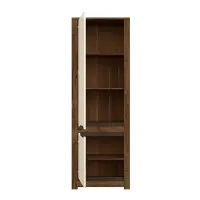 Estantería Ruso 69 cm con 2 puertas roble april/brillo perlado