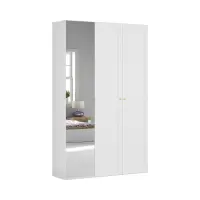 Armario modular Flex 150 cm con puertas y espejo blanco