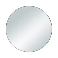 Espejo de pared con marco Esra 50 cm negro