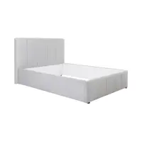 Cama tapizada Lones 140x200 gris