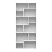 Estantería Tetrix 88 cm con 12 estantes blanca