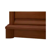 Armario de dos puertas Kent 110 cm con cajón castaño