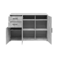 Комод MultiDo120 см з 3 дверцятами та 2 шухлядами світлий ательє