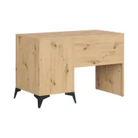 Escritorio Lamea 120 cm con puertas y cajón roble artisan