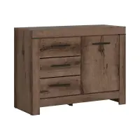 Cómoda Balin 112 cm con puertas y 3 cajones roble monastery