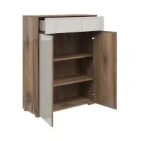 Комод Nevada 81 см с 2 дверцами и ящиком дуб флагстафф темный