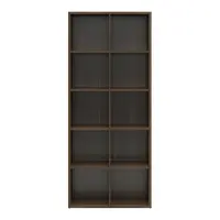 Estantería Nepo Plus 77 cm con 10 estantes roble noble