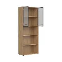 Стеллаж Space Office с 2 дверцами и 3 полками дуб артизан