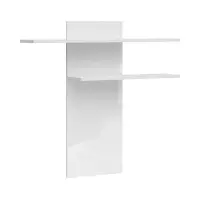 Estante de pared panel Assen 130 cm blanco brillo