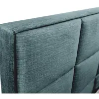 Cama tapizada Ella 160x200 con contenedores y somieres terciopelo verde