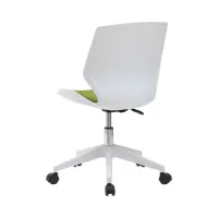 Silla giratoria Kili blanco - verde