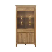 Vitrina Bergen 102 cm con 4 puertas alerce sibiu dorado