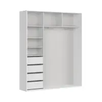 Armario de puertas correderas Flex 180 cm blanco