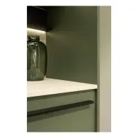 Conjunto de cocina Milino Small 210 cm verde con encimera