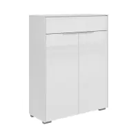 Cómoda Nevada 81 cm con 2 puertas y un cajón blanca