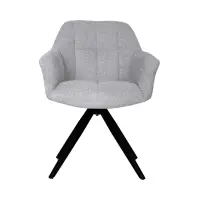 Стул мягкий Chort поворотный серый