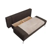 Диван тримісний Daria III розкладний з нішею коричневий