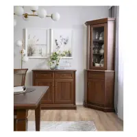 Vitrina Kent 71 cm de 2 puertas izquierda castaño