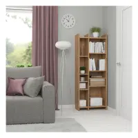 Estantería Benny 60 cm con 8 estantes roble artisan