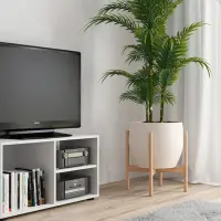 Mueble RTV Neno 80 cm con estantes blanco