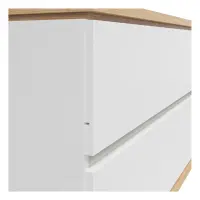 Mueble RTV Yamael 184 cm con 2 puertas y 2 cajones blanco