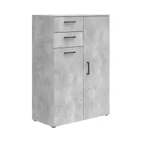 Комод MultiDo 80 см с 2 дверцами и 2 ящиками светлый ателье