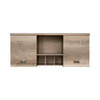 Armario colgante Malcolm 120 cm con puertas roble canyon monument