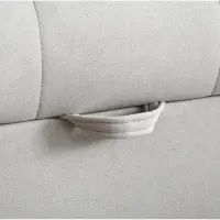 Two-seater sofa Doria with storage velvet cream